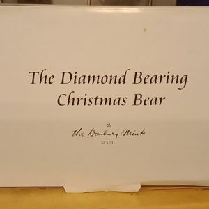NEW Danbury mint the diamond bearing Christmas Bear